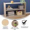 Flash Furniture Bright Beginnings Commercial Extra W 2 Shelf Wooden Classroom Open Storage Unit, Natural MK-ME088030-GG - alternate 3